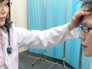 Sultry Asians get steamy with the doctor for an oral therapy that cures their fever in this porn video.